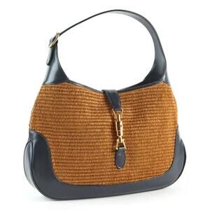 Gucci Raffia Jackie with piston lock NWT